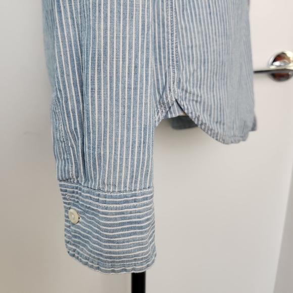 Stripe Cotton Buttondown Shirt - Picture 6 of 13
